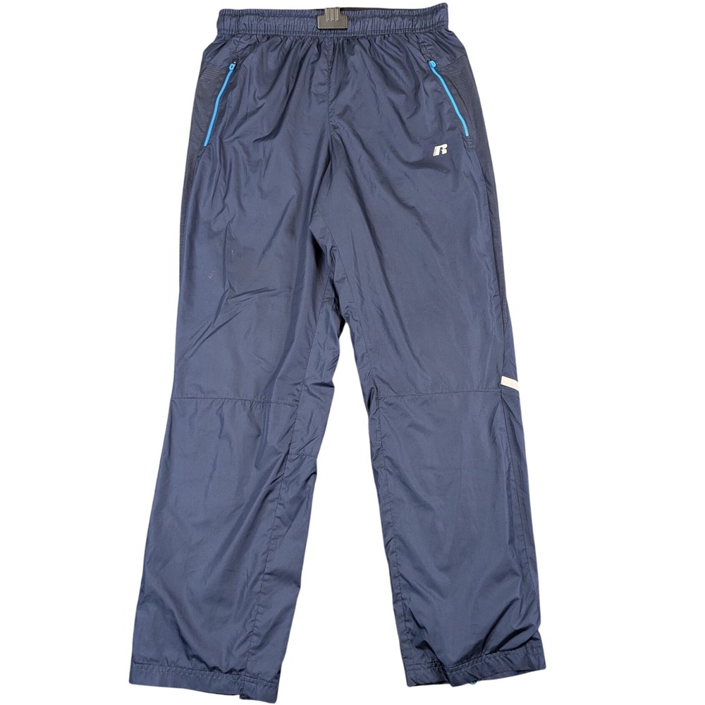 Russell Athletic Mens Running‎ Track Pants Dark Navy Blue Mesh Lined Medium